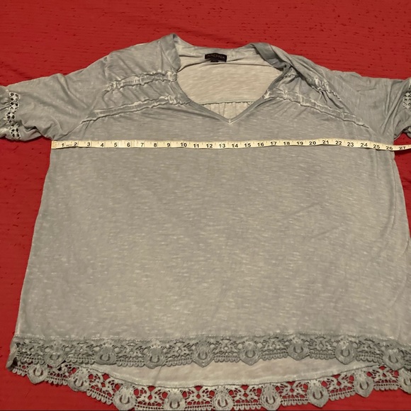 - Artesia seafoam green BoHo blouse - Picture 6 of 9